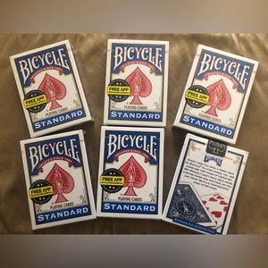 NEW - Bicycle Standard Playing Cards-6 Decks